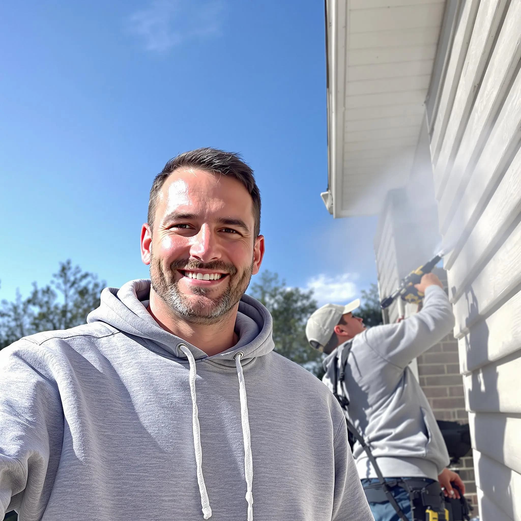 The Cleveland Heights Power Washing team.